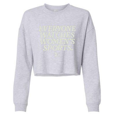 Everyone Watches Women Sports Cropped Pullover Crew