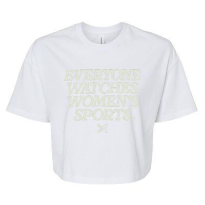 Everyone Watches Women Sports Bella+Canvas Jersey Crop Tee