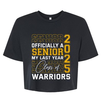 Eastern Wayne Warriors Officially A Senior Class Of 2025 Hs Bella+Canvas Jersey Crop Tee