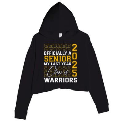 Eastern Wayne Warriors Officially A Senior Class Of 2025 Hs Crop Fleece Hoodie