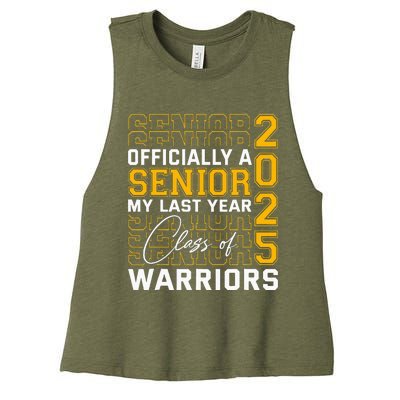 Eastern Wayne Warriors Officially A Senior Class Of 2025 Hs Women's Racerback Cropped Tank