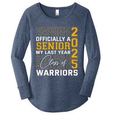 Eastern Wayne Warriors Officially A Senior Class Of 2025 Hs Women's Perfect Tri Tunic Long Sleeve Shirt