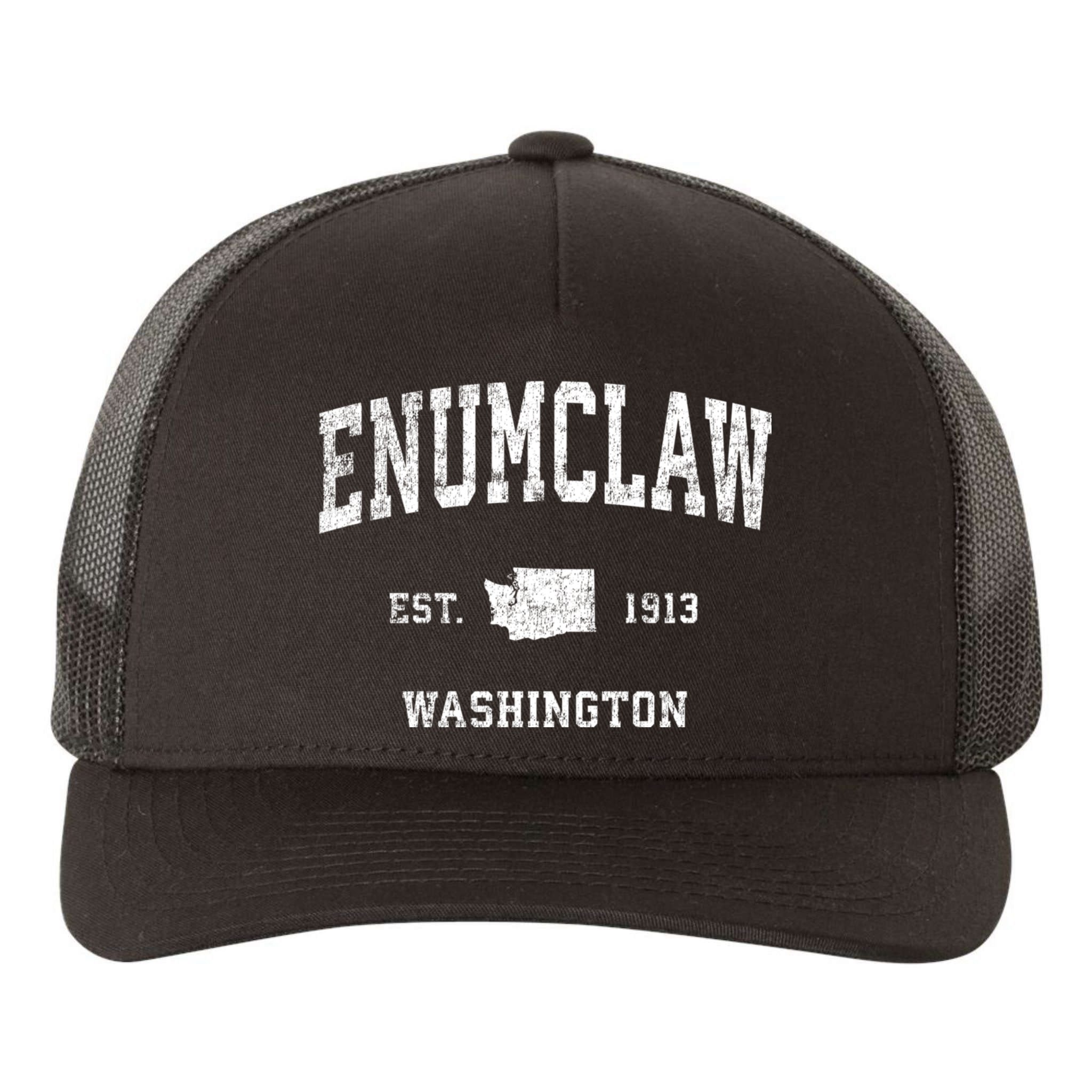 Enumclaw Washington Wa Vintage Sports Yupoong Adult 5-Panel Trucker Hat