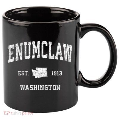 Enumclaw Washington Wa Vintage Sports 11oz C Handle Ceramic Mug
