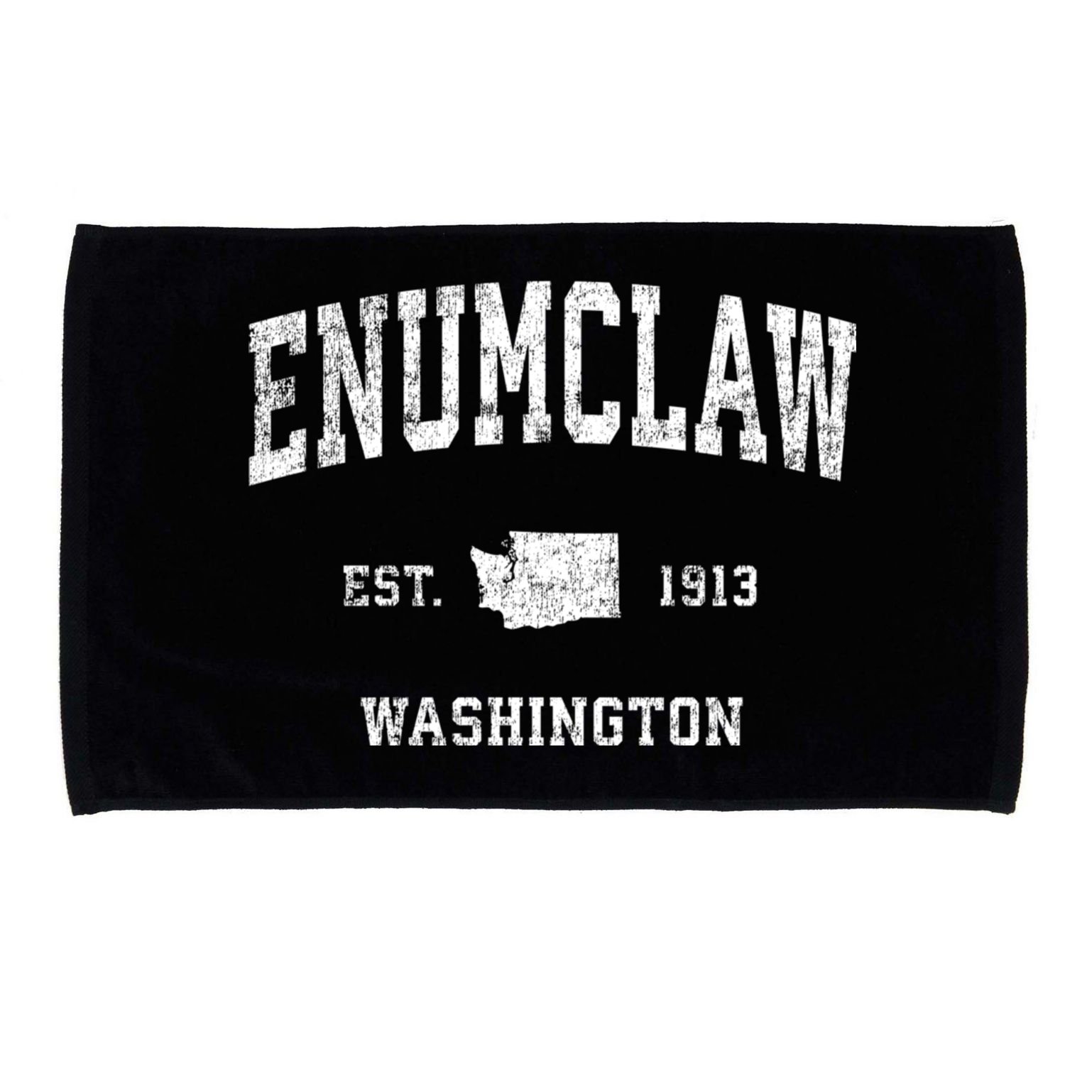Enumclaw Washington Wa Vintage Sports Microfiber Hand Towel