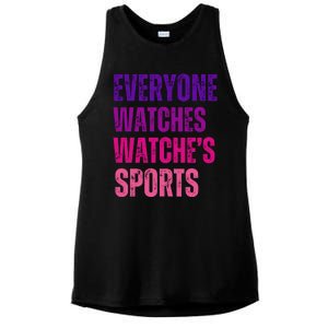 Everyone Watches WomenS Sports Ladies PosiCharge Tri-Blend Wicking Tank