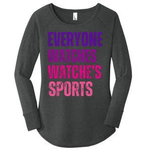 Everyone Watches WomenS Sports Women's Perfect Tri Tunic Long Sleeve Shirt