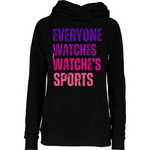 Everyone Watches WomenS Sports Womens Funnel Neck Pullover Hood