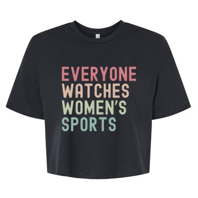 Everyone Watches Women Sports Bella+Canvas Jersey Crop Tee