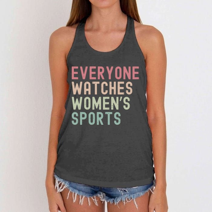 Everyone Watches Women Sports Women's Knotted Racerback Tank