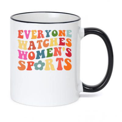 Everyone Watches Women Sports 11oz Black Color Changing Mug