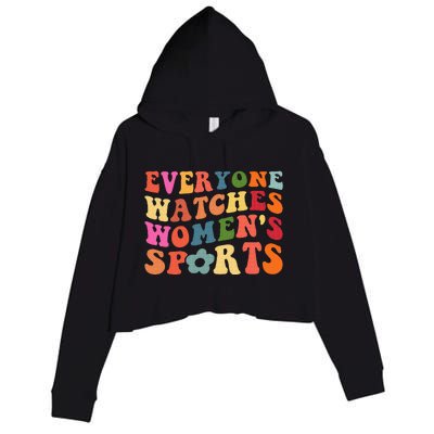 Everyone Watches Women Sports Crop Fleece Hoodie