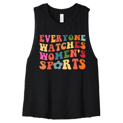 Everyone Watches Women Sports Women's Racerback Cropped Tank