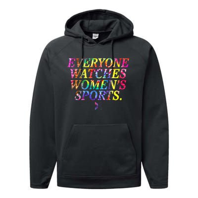 Everyone Watches Women Sports Performance Fleece Hoodie