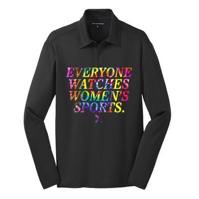 Everyone Watches Women Sports Silk Touch Performance Long Sleeve Polo