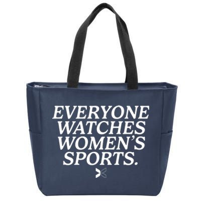 Everyone Watches Womens Sports Zip Tote Bag