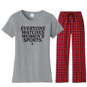 Everyone Watches Womens Sports Women's Flannel Pajama Set