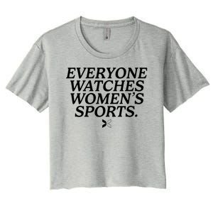 Everyone Watches Womens Sports Women's Crop Top Tee