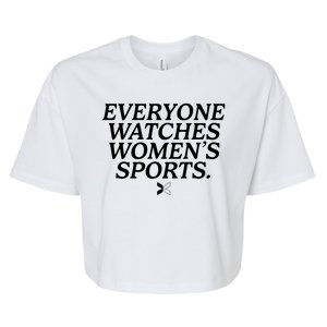 Everyone Watches Womens Sports Bella+Canvas Jersey Crop Tee