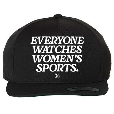 Everyone Watches Women Sports Wool Snapback Cap