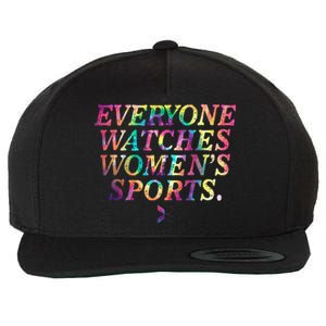 Everyone Watches Women Sports Funny Sports Wool Snapback Cap