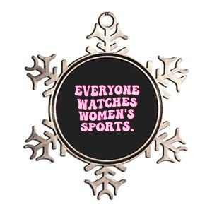 Everyone Watches Women Sports Metallic Star Ornament