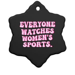 Everyone Watches Women Sports Ceramic Star Ornament