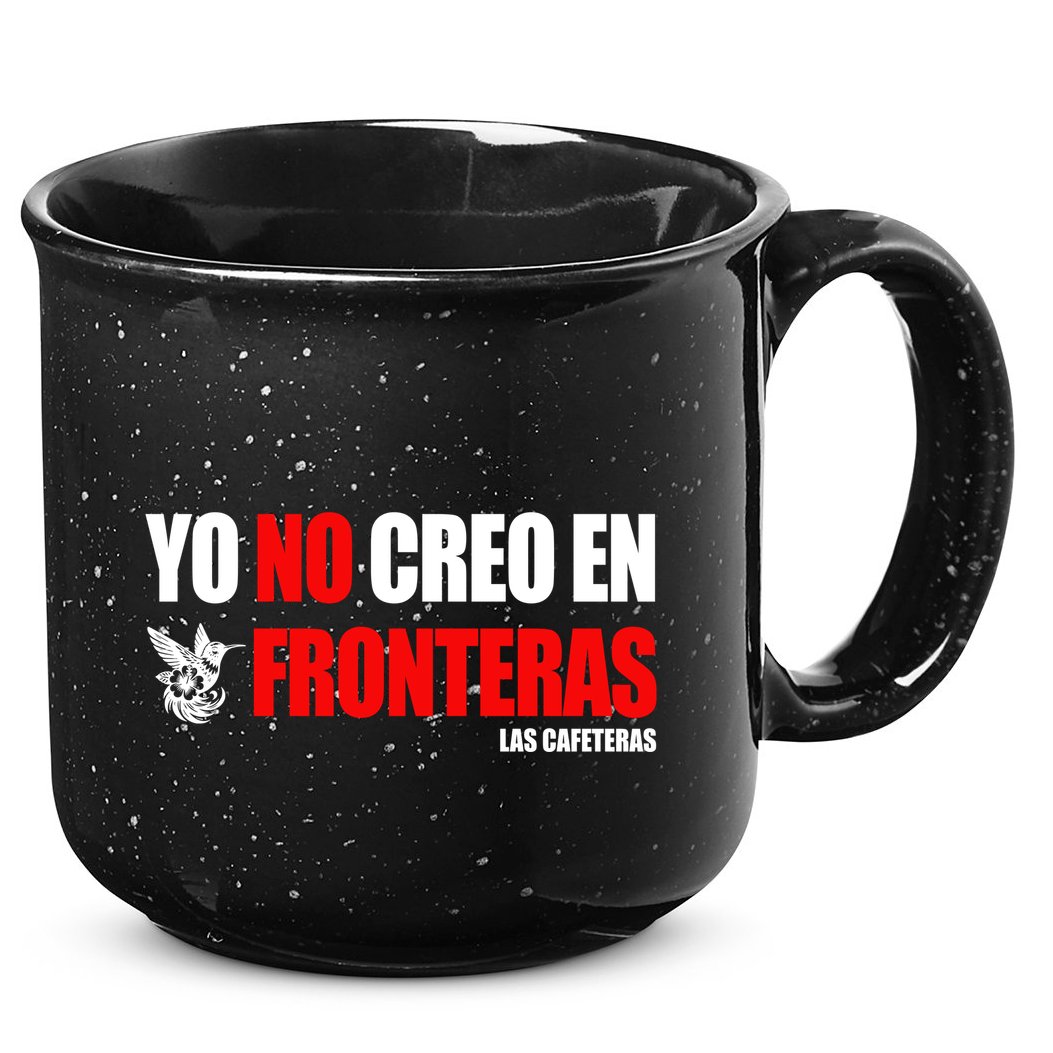 Ellison Wear Yo No Creo En Fronteras 15oz Campfire Ceramic Mug