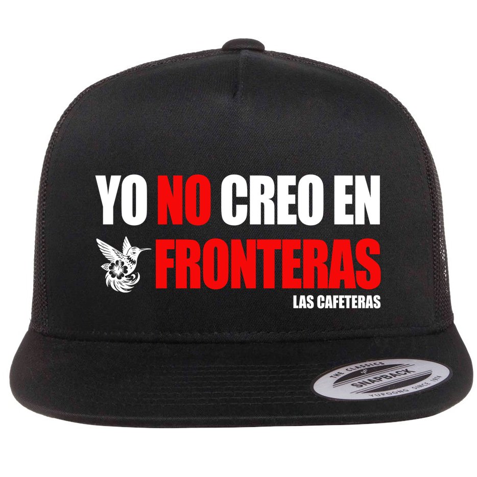 Ellison Wear Yo No Creo En Fronteras Flat Bill Trucker Hat