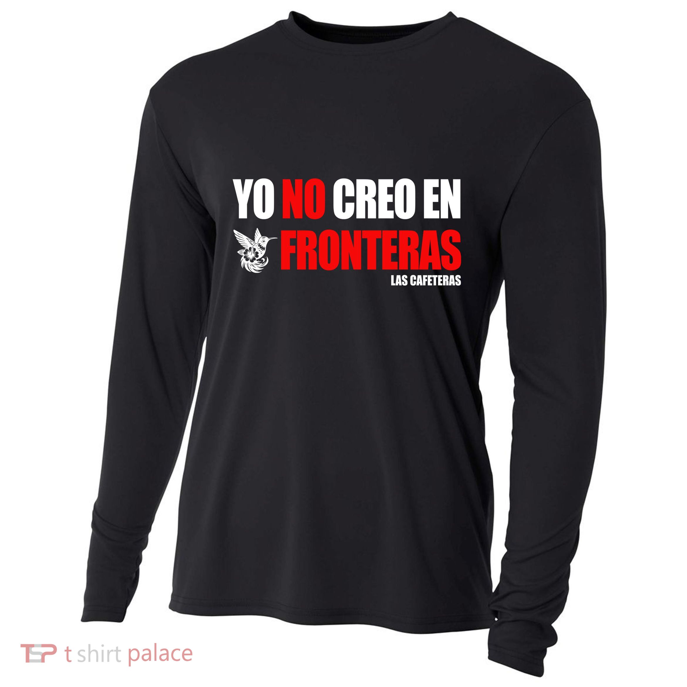 Ellison Wear Yo No Creo En Fronteras Cooling Performance Long Sleeve Crew