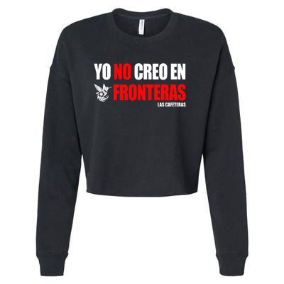 Ellison Wear Yo No Creo En Fronteras Cropped Pullover Crew