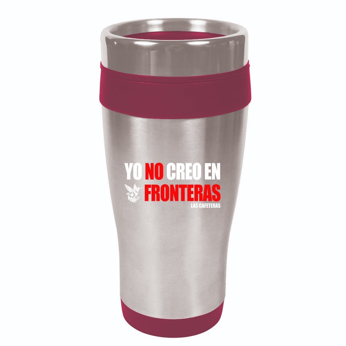 Ellison Wear Yo No Creo En Fronteras 16oz Travel Tumbler