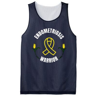 Endometriosis Warrior Yellow Ribbon Mesh Reversible Basketball Jersey Tank