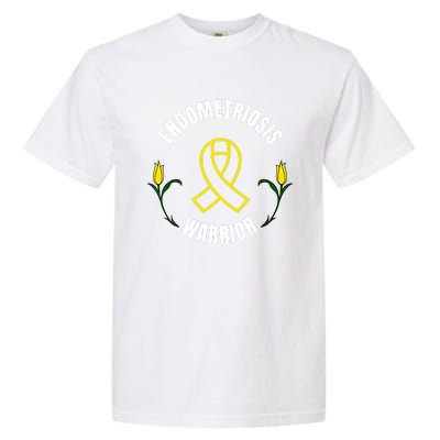 Endometriosis Warrior Yellow Ribbon Garment-Dyed Heavyweight T-Shirt