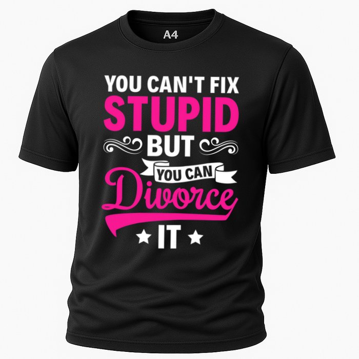 Ex Wife You Cant Fix Stupid But You Can Divorce It Cooling Performance Crew T-Shirt