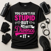 Ex Wife You Cant Fix Stupid But You Can Divorce It Cooling Performance Crew T-Shirt