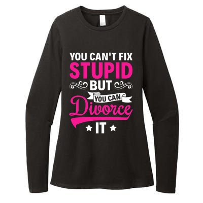 Ex Wife You Cant Fix Stupid But You Can Divorce It Womens CVC Long Sleeve Shirt