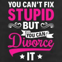 Ex Wife You Cant Fix Stupid But You Can Divorce It Golf Towel