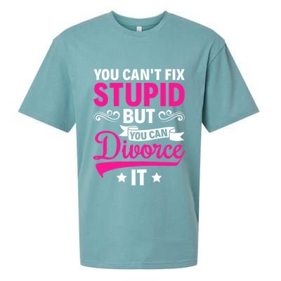 Ex Wife You Cant Fix Stupid But You Can Divorce It Sueded Cloud Jersey T-Shirt