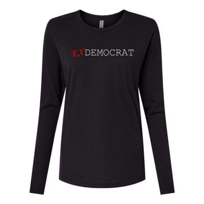 Ex Democrat Womens Cotton Relaxed Long Sleeve T-Shirt