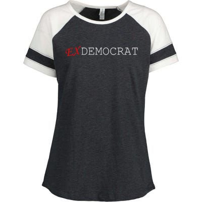 Ex Democrat Enza Ladies Jersey Colorblock Tee