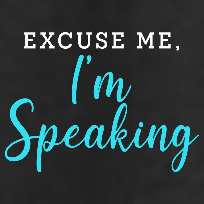 Excuse Me I'm Speaking Kamala Harris Quote Vice President Debate  7 Panel Mesh Trucker Snapback Hat