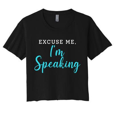 Excuse Me I'm Speaking Kamala Harris Quote Vice President Debate  Crop Top