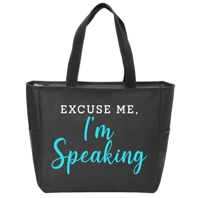 Excuse Me I'm Speaking Kamala Harris Quote Vice President Debate  Zip Tote Bag