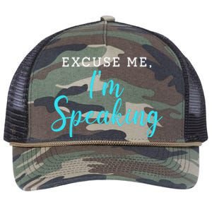 Excuse Me I'm Speaking Kamala Harris Quote Vice President Debate  Retro Rope Trucker Hat Cap