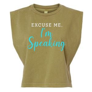 Excuse Me I'm Speaking Kamala Harris Quote Vice President Debate  Garment-Dyed Women's Muscle Tee