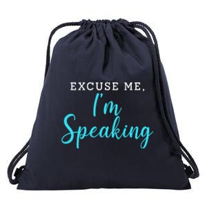 Excuse Me I'm Speaking Kamala Harris Quote Vice President Debate  Drawstring Bag