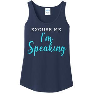 Excuse Me I'm Speaking Kamala Harris Quote Vice President Debate  Ladies Essential Tank