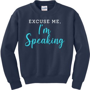 Excuse Me I'm Speaking Kamala Harris Quote Vice President Debate  Kids Sweatshirt