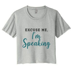 Excuse Me I'm Speaking Kamala Harris Quote Vice President Debate  Women's Crop Top Tee